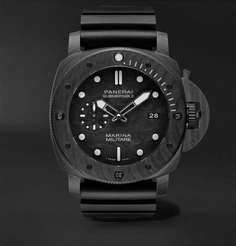 panerai submersible marina militare carbotech 47mm|panerai submersible carbotech for sale.